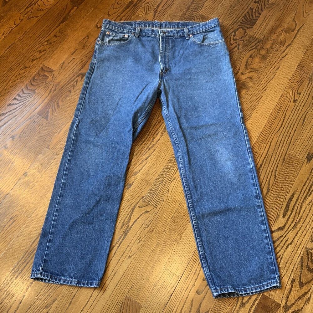 VINTAGE 90's LEVI'S 505 JEANS MENS 40"‎ X 30" BLUE DENIM COTTON MADE IN USA